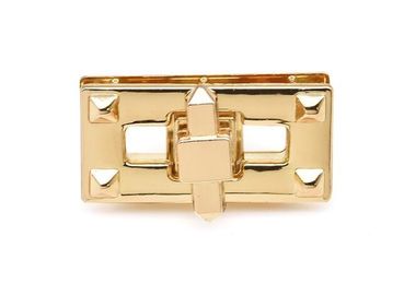 Golden Color Zinc Die Casting Parts Wear Resistant For Luxury Bags Durable